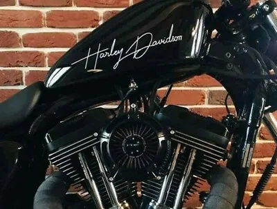 $29.99 • Buy Harley Davidson FXLR FXEF FXE V-Rod GAS TANK HANDWRITTEN Decals - Stickers SET