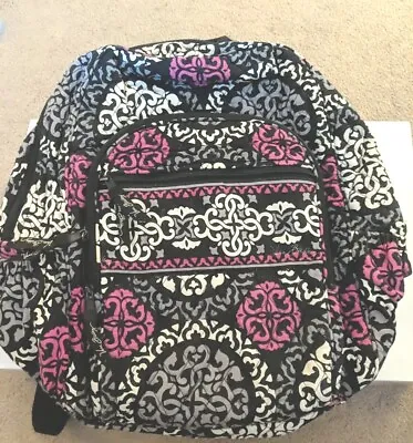 Vera Bradley Retired Canterberry Magenta Campus Backpack Used Good Condition  • $17.25