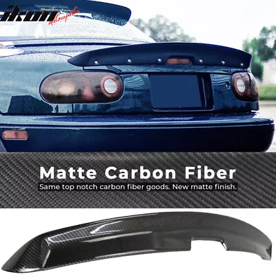 Fits 90-97 Mazda Miata MX5 MK1 KG Style Trunk Spoiler Wing - Matte Carbon Fiber • $209.99