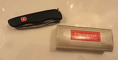 Victorinox Swiss Army Pocket Knife Fireman Black Perfect Original Box 54867 Disc • $90