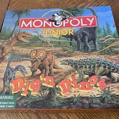 Dig'n Dinos Monopoly Junior Board Game *Missing Parts 1998 • $7