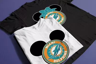 $13.99 • Buy NEW DISNEY Minnie Mickey Miami Dolphins Basketball FAMILY VACATION T-SHIRTS