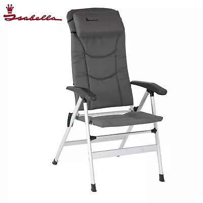 Isabella Thor Chair Light Grey Folding Camping Caravan Motorhome NEW 2024 MODEL • £119.95