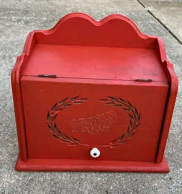 Habersham Plantation Furniture Co. Vtg. BREAD BOX  With Wheat SHEAVES MCM • $65