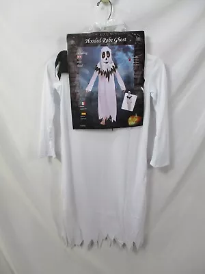 Ghost Costume Mens Medium Robe Mask Hooded White Halloween Polyester New • $28.99