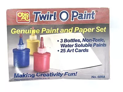 VINTAGE 1980S OHIO ART TWIRL O PAINT NO.509A Paint And Paper Set Of 25 Art Cards • $10