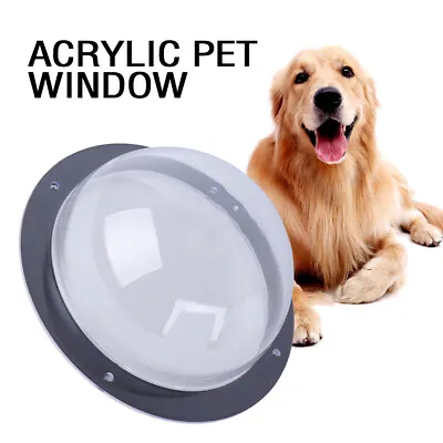 $26.30 • Buy Pet Dog Fence Window Cat Peek Bubble Durable Acrylic Clear Dome Window USA STOCK