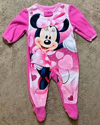 Disney - Minnie Mouse - Baby / Toddler Girl's One Piece Footed Pajamas - New • $11.95