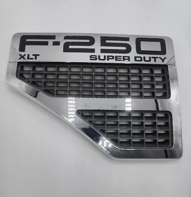 08-10 Ford F-250 Xlt Super Duty Fender Grill Emblem Left Driver Side Factory Lh • $55.30