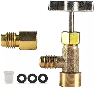 $15.99 • Buy Can Tap Valve Refrigerant Dispenser Tool With Tank Adapter For 1/4 AC Freon