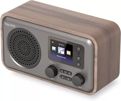 Inscabin D8 Internet DAB/DAB+ Digital Radio Internet Radio- Walnut • £67.50