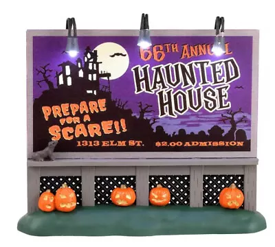 Lemax Spookytown Haunted House Billboard - 34075 • $12.99