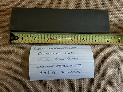 Vintage Combination Sharpening Stone Very Nice Condition • $24.95