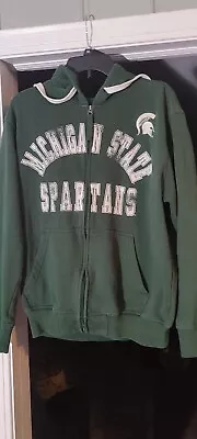 Michigan State Spartans Full Zip Fleece Hoodie By G-III Apparel  Size Large • $18