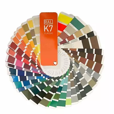 RAL K7 Classic Color Fan Guide - RAL Classic Colors Reference Book • £11.67