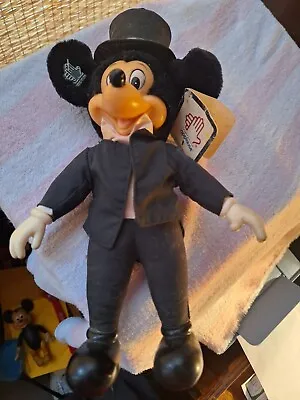 Mickey Mouse Vintage Applause Plush Wedding Formal Doll • $11