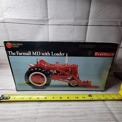 Vtg 1997 1/16 Scale Ertl Percision Series McCormick Farmall MD W/loader Diecast • $180.89