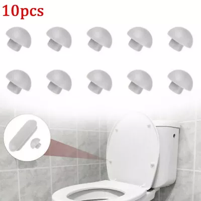 Durable Home Toilet Seat Bumpers Buffers Replace Replacement Set Stopper • $10.69