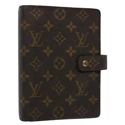 LOUIS VUITTON Monogram Agenda MM Day Planner Cover R20105 LV Auth 59724 • £205.97