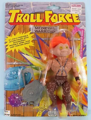 Troll Force Medieval Warriors VIKING TROLL 5.5  Action Figure Toys N Things 1992 • $24.99