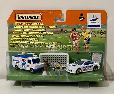 Matchbox Twin Pack 34029 - WORLD CUP France 98 - VGC Sealed • £22