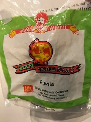 Snoopy World Tour 2 1999 Series Happy Meal Mcdonald Unopened New • $16.99