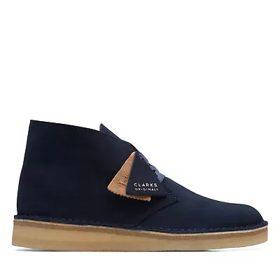 Clarks Desert Coal 26169997 Mens Blue Suede Lace Up Chukkas Boots • $87.99