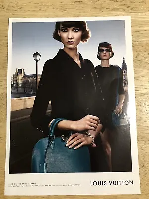 2013 Louis Vuitton Ad - Chic On The Bridge - Paris - Magazine Print Ad • $2.79