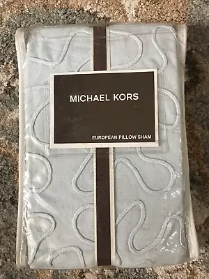 Michael Kors Cotton Euro Sham 26 X 36 X Light Blue • $41.62