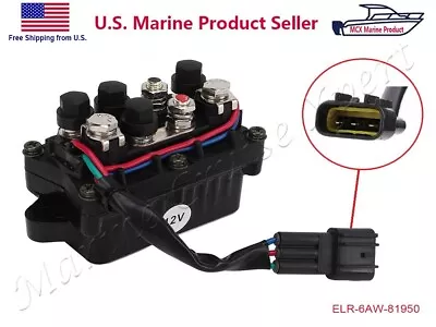 SOLENOID SWITCH RELAY For YAMAHA OUTBOARD 6AW-81950-00-00 TILT TRIM 200 - 350 Hp • $39.50