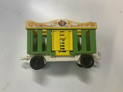 Vintage Fisher Price Little People Circus Train 991 Lion Car Cage 1973 • $10