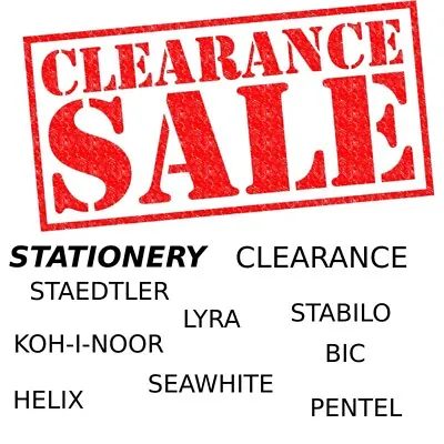 Clearance Stationery Pens Pencils Erasers Notebooks - Staedtler Helix Koh-i-noor • £3.95