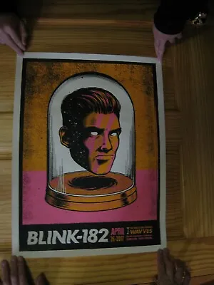 $299.99 • Buy Blink-182 Poster Blink 182 Blink182 Floating Head In Jar Concert April 26 2017 