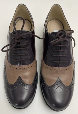 £25 • Buy CLARKS Narrative HAMBLE OAK Burgundy Purple Combo Brogues Shoes UK 5 FAB COND!