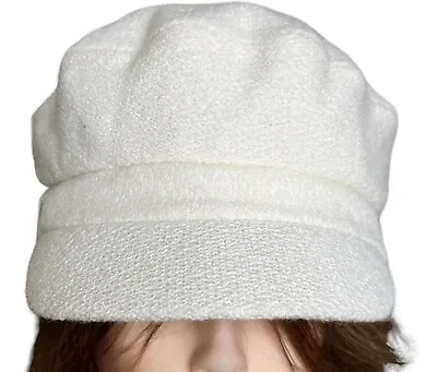 Betmar New York Off-White Baker Boy Cap One Size • $50
