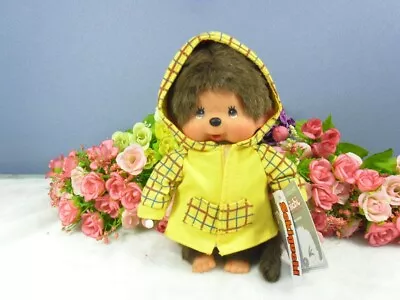 239850  Monchhichi S Size Dressed Yellow Checker Parka Girl ~ RARE ~ SALES • $25.16