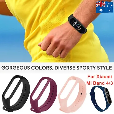 Silicone Wrist Strap Replacement Watchband Smart Bracelet For Xiaomi Mi Band 4 3 • $4.99