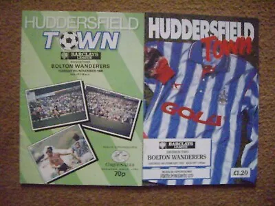 £1.20 • Buy Huddersfield Town V Bolton Wanderers 2 Programmes