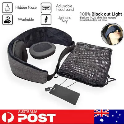 $15.89 • Buy 3D Sleep Eye Mask Soft Travel Memory Foam Shade Blindfold Cover Padded Sleeping