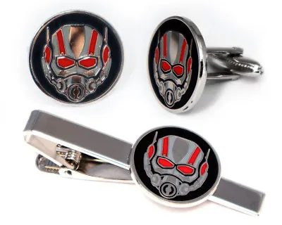 Marvel Avengers Cufflinks Antman Tie Clip Groomsmen Wedding Jewelry Presents • $19.95