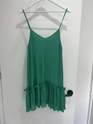 $60 • Buy TIGERLILY Green Ronette Dress Size 14 RRP$199