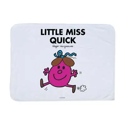 Little Miss Quick Blanket Mr Men Home Cosy Soft Throw • £20