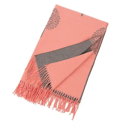 Mulberry Tree Scarf Reversible Long Cashmere Soft Women Ladies Tree Of Life • £21.12