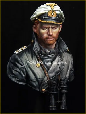 Young Miniatures - U-Boat Commander WWII- 1/10th Resin Bust - YM1847 • £40