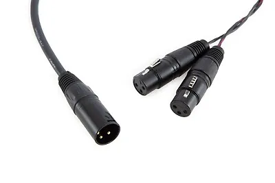 Canare Studio Balanced Y Splitter Cable | Gold XLR Male  To Dual Female. • $47.90