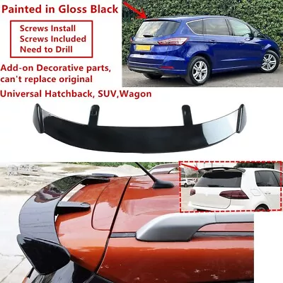 For Ford S-Max CJWA6 2015-2023 Rear Roof Lip Spoiler Wing Gloss Black Universal • £69.52