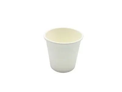 4oz PLA Single Wall Coffee Cup Plain WHITE  1000 Pcs • $78.59