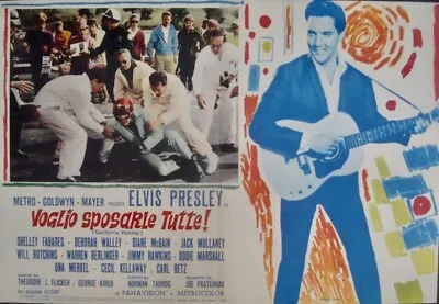 SPINOUT Italian Fotobusta Movie Poster 2 ELVIS PRESLEY 1966 VERY RARE • $200