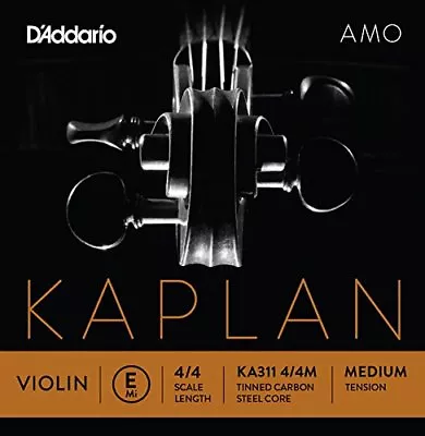 D'Addario Kaplan Amo Violin E String 4/4 Scale Medium Tension • $11.49