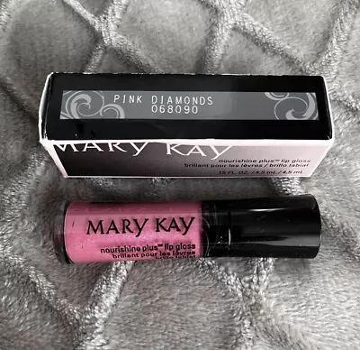 New In Box Mary Kay Nourishine Plus Lip Gloss Pink Diamonds #068090 Full Size • $15